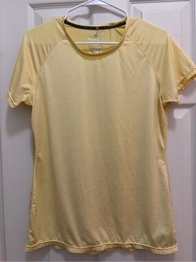 Light Yellow Short Sleeve Performance Tee Mountain Warehouse